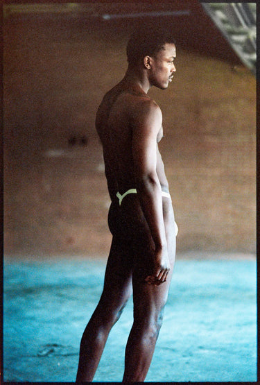 Iconic Bubble Thong - Cappuccino for men, showcasing the luxurious blend of 82% polyamide and 18% elastane fabric.